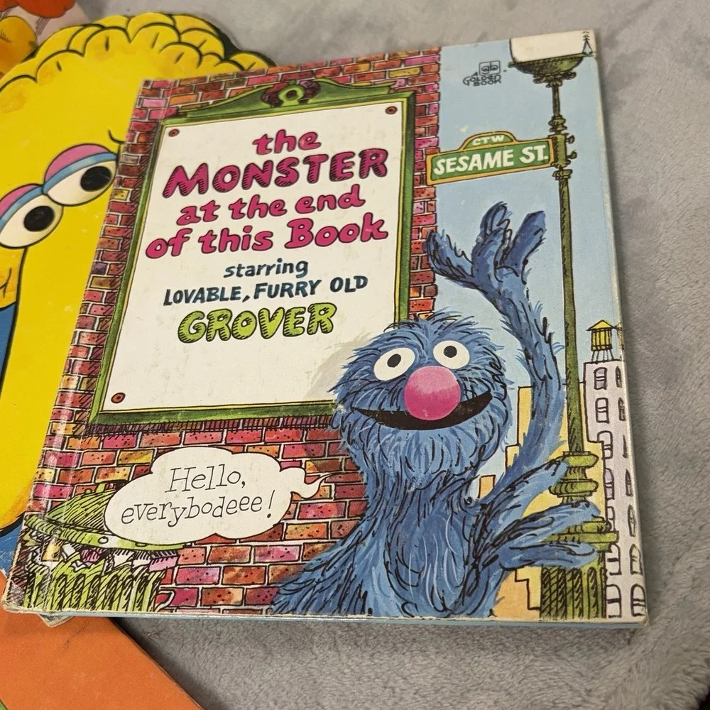 Sesame Street Book Lot 7 Vintage‎ Grover Big Bird Count Muppets 1970s 80s